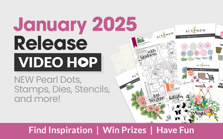 Fun Folk Art With Faux Painted Pots! January 2025 New Stamps, Dies, Supplies & MORE Video Hop + Giveaway