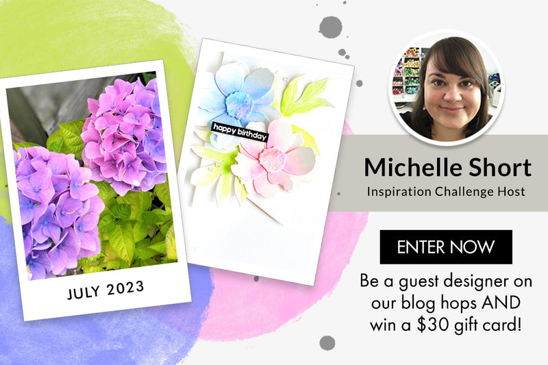 July 2023 Inspiration Challenge | Soft Watercolor Layers