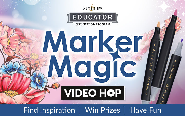 Two Alcohol Marker Techniques, One Striking Card! | Altenew Educators “Marker Magic” Video Hop + Giveaway