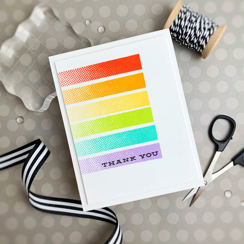 Quick and Easy One-Layer Thank You Card