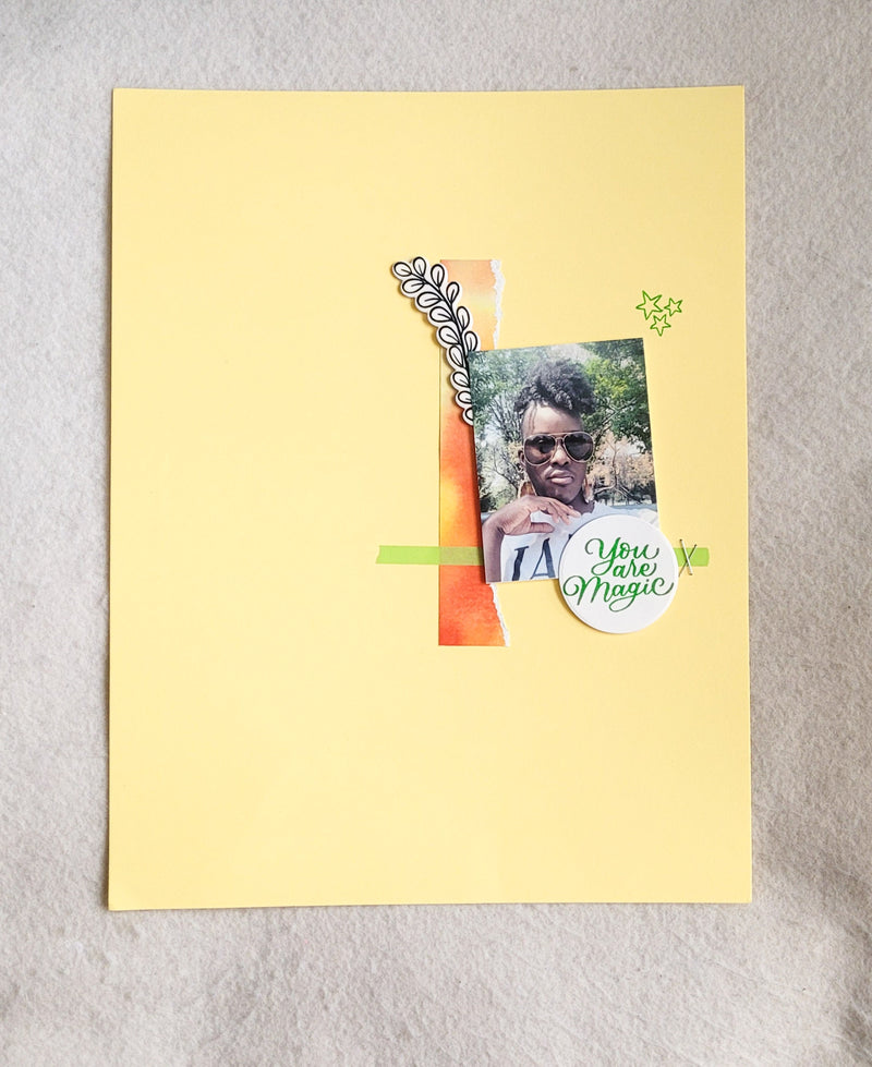 Stunningly Simple Scrapbook Layout Idea for a Clean and Elegant Look