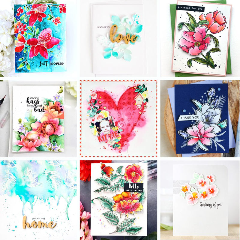 January 2019 Watercolor Brush Markers Release Blog Hop + Giveaway