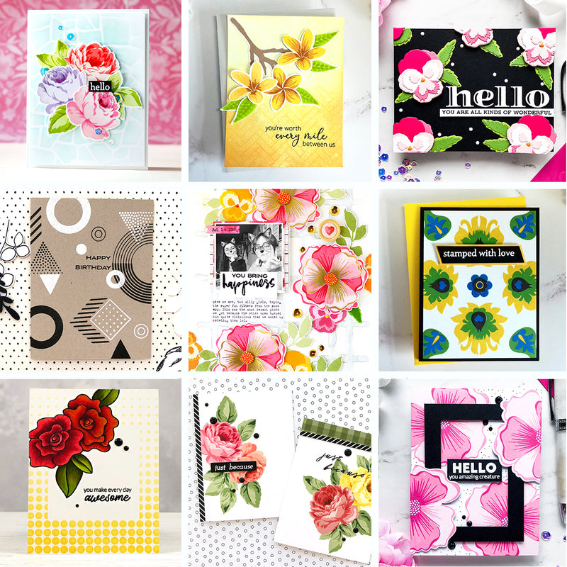 August 2019 Stamp/Die/Mask Stencil Release Giveaway Winners