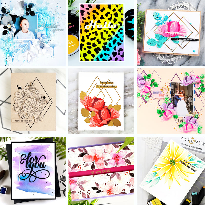 February 2020 Stencils/Decals/Stand-alone Dies Release Blog Hop + Giveaway