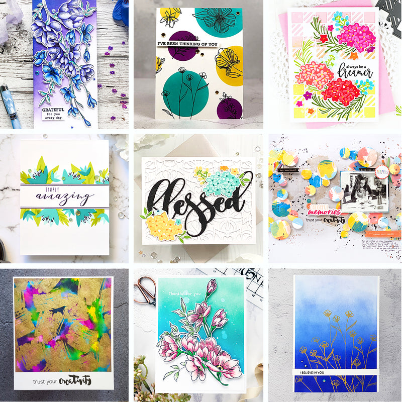 July 2019 Stamp/Die/Mask Stencil/Stamping Mat Release Giveaway Winners!