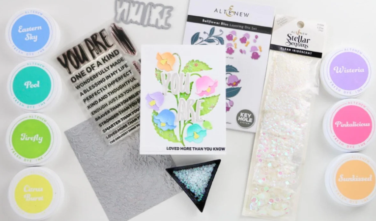 Make a GORGEOUS Bellflower Bliss Layering Die Cut Card TWO Ways! ft. Use of Negative Space