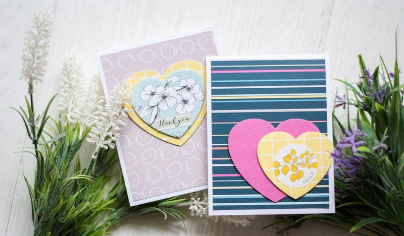 Two Quick Cards with Paper Hearts + Video!