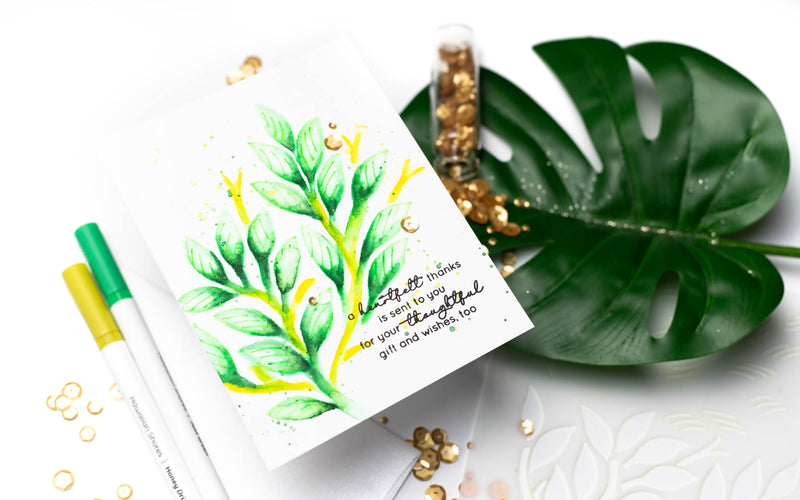 Freehand Watercolor (Almost!) | My New Favorite Technique with Stencils!