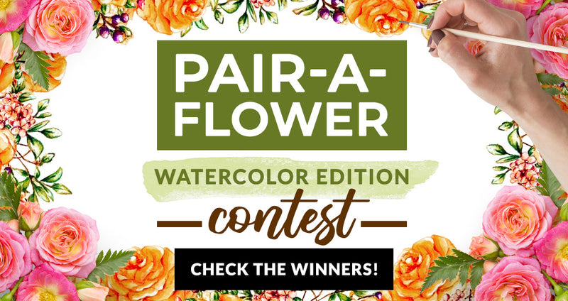 Are You One of the 13 Lucky Winners?! Creativity Inspired 2022: Pair-A-Flower Watercolor Contest Winners Announcement