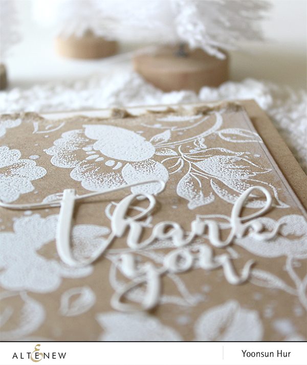 Thank You Card Using Frosted Garden Stamp Set
