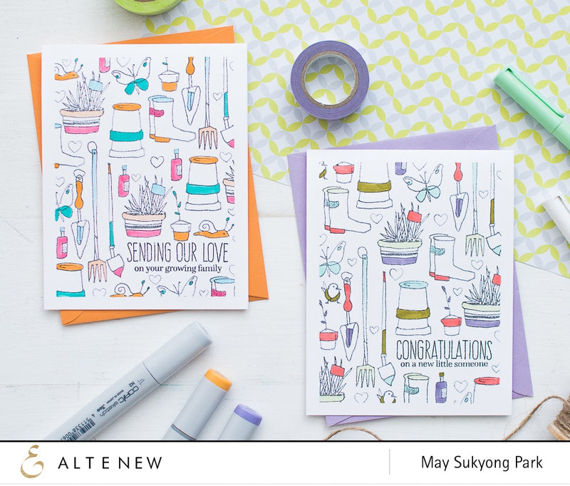 Video: Stamped Background with Partial Coloring by May