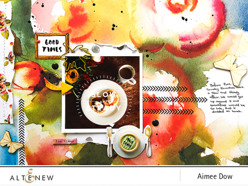 Slow and Steady Layout with Reflection Collection and Basic Borders Stamp Set