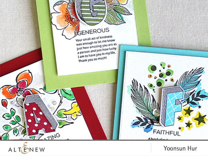 Stamp Focus: Layered Letters AFG