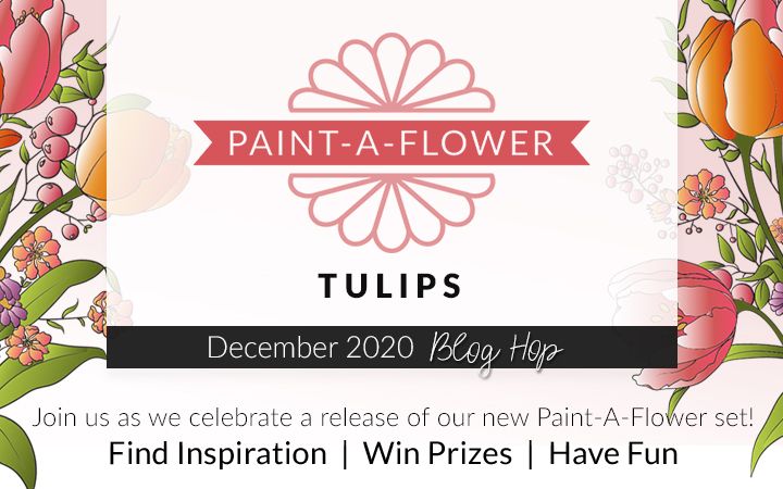 Paint-A-Flower: Tulips Outline Stamp Set Release Blog Hop + Giveaway