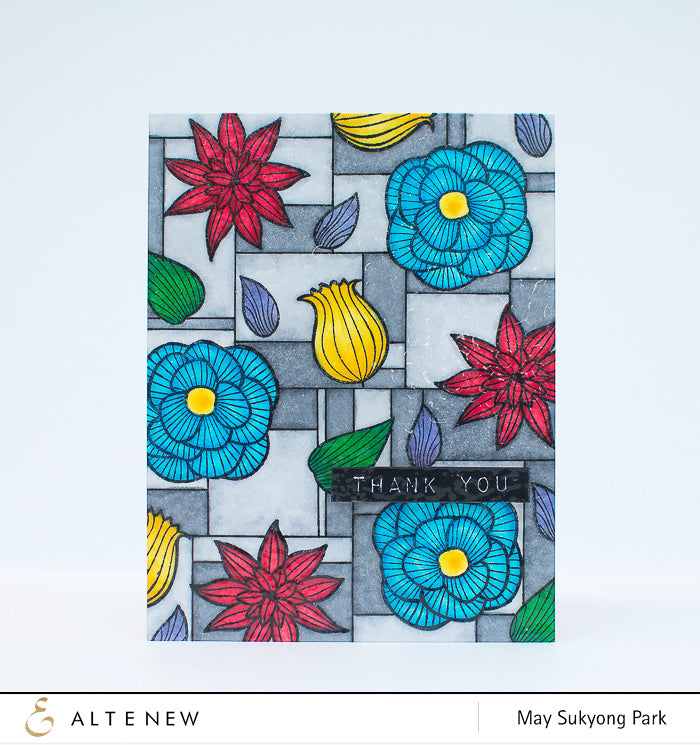 Faux Stained Glass Cards by May