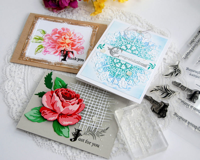 Three Elevated Designs with a Classy Sentiment