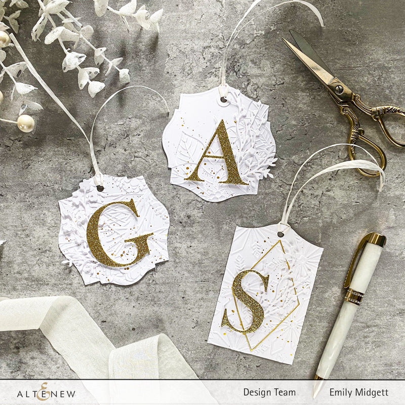 Take Your Christmas Tags up a Notch With Embossing Folders!