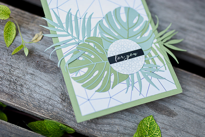 Tropical Card feat. Hibiscus Garden 3D Die Set