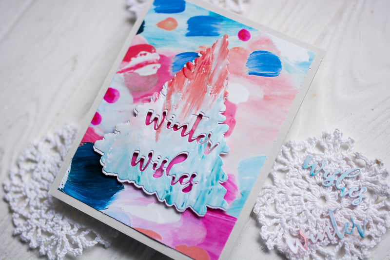 Colorful Winter Card Tutorial feat. Alluring Blooms 6×6 Paper Pack