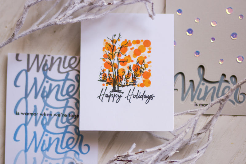 3 Unique and Gorgeous Winter Cards