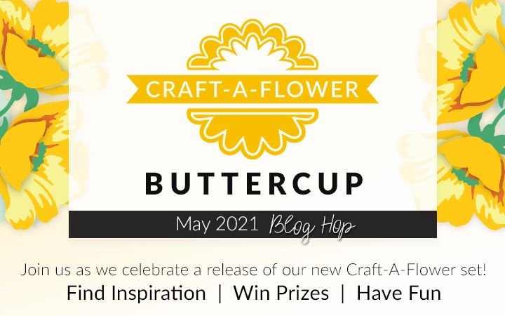Craft-A-Flower: Buttercup Layering Dies Release Blog Hop – Coloring Die-Cuts With Ink Sprays (Video)