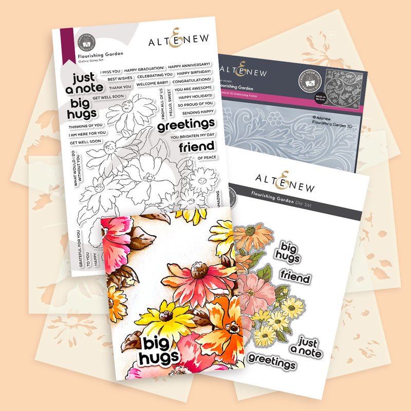 Craft Your Way to a Flourishing Garden with This Fancy 4-in-1 Floral Cardmaking Kit!