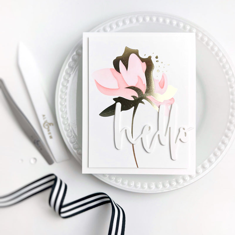 Easy Foiling Techniques | Clean and Simple Card with a Pop of Foil!