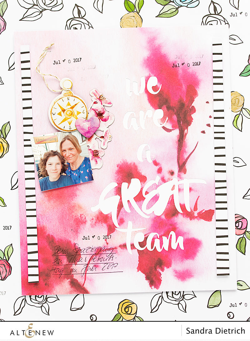 Scrapbook Page With Die-Cut Title