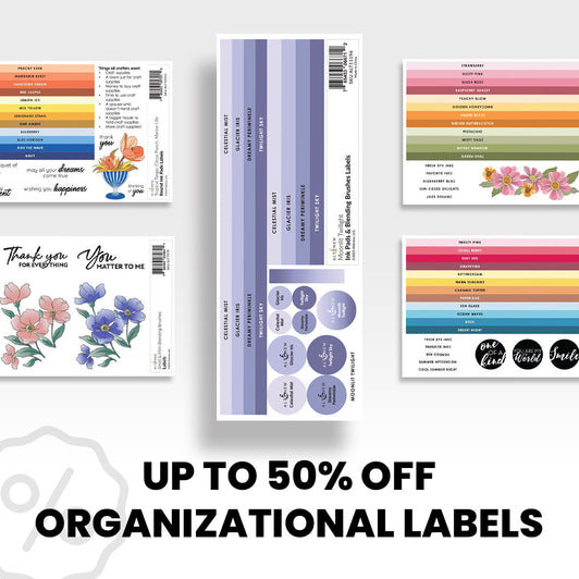 Organizational Labels for Ink Pads, Alcohol Markers, Blending Brushes & More!