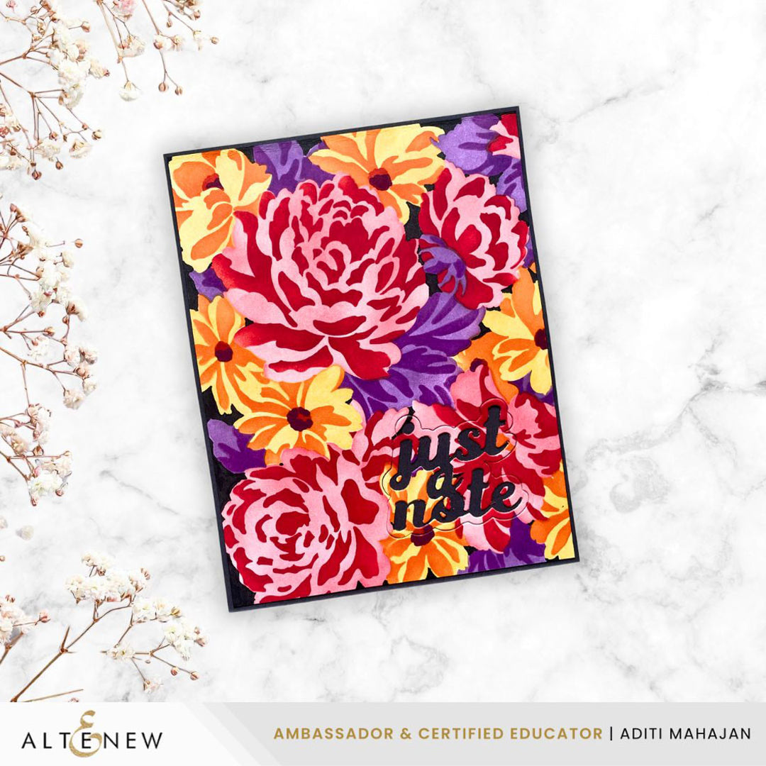 Flower Bed Layering Stencil Set (6 in 1) - Altenew