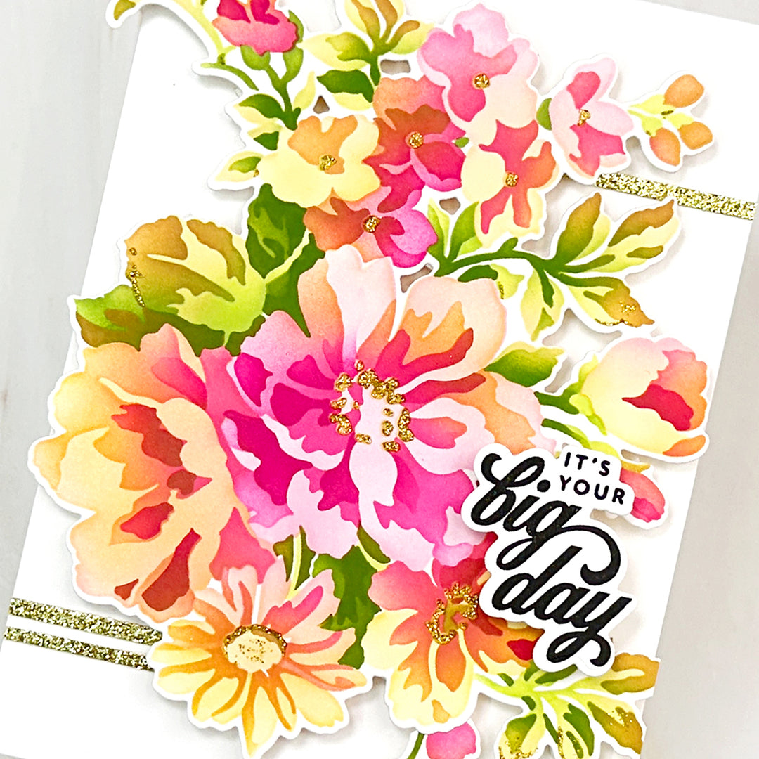 Altenew Build-A-Garden monthly subscription plan set with coordinated paper crafting supplies