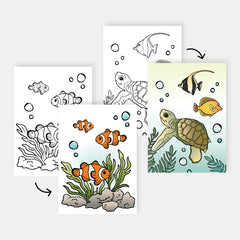 Printable Under The Sea Coloring Pages - Altenew