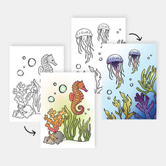 Printable Under The Sea Coloring Pages - Altenew