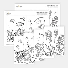 Printable Under The Sea Coloring Pages - Altenew