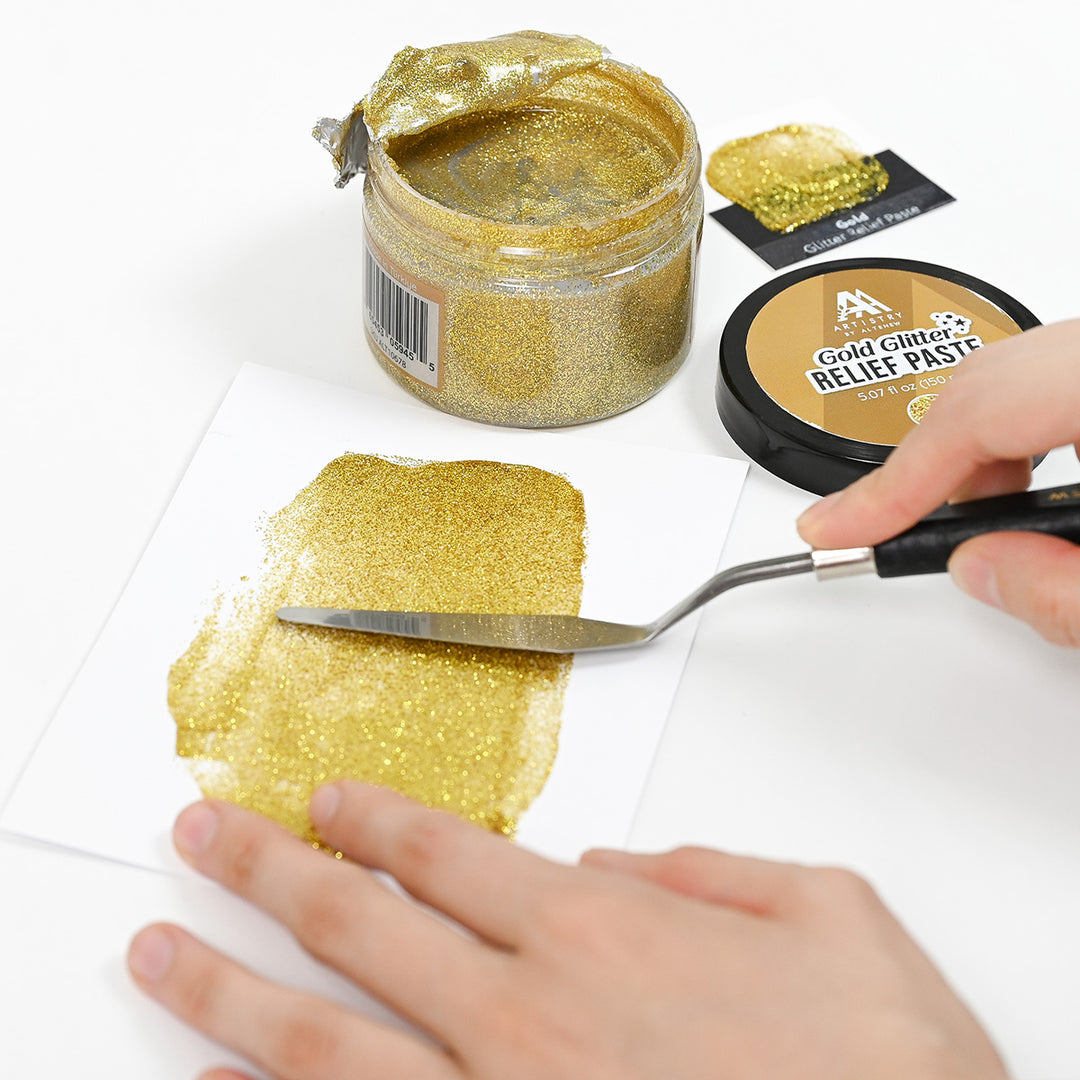 Gold Glitter Relief Paste - Altenew
