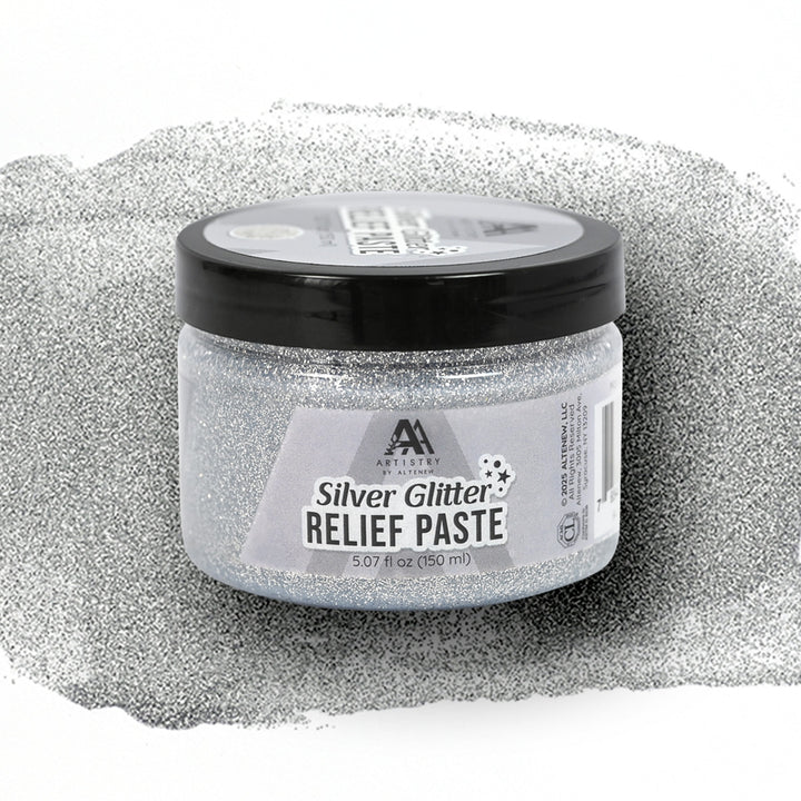 Silver Glitter Relief Paste - Altenew