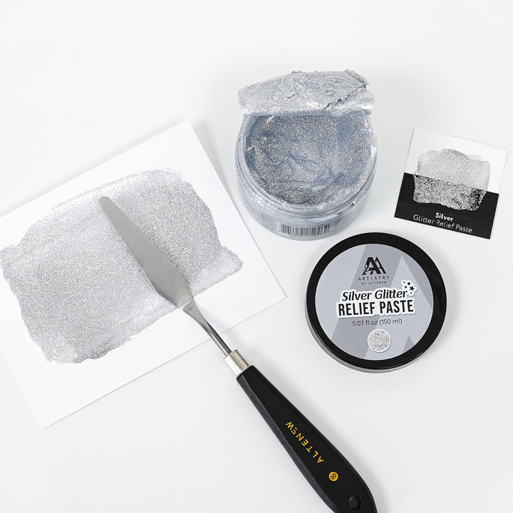 Silver Glitter Relief Paste - Altenew