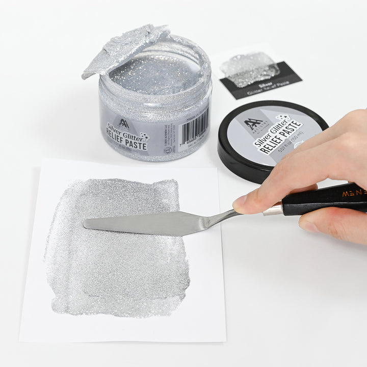 Silver Glitter Relief Paste - Altenew