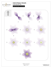 Craft-A-Flower: Clematis Layering Die Set - Altenew