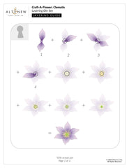 Craft-A-Flower: Clematis Layering Die Set - Altenew