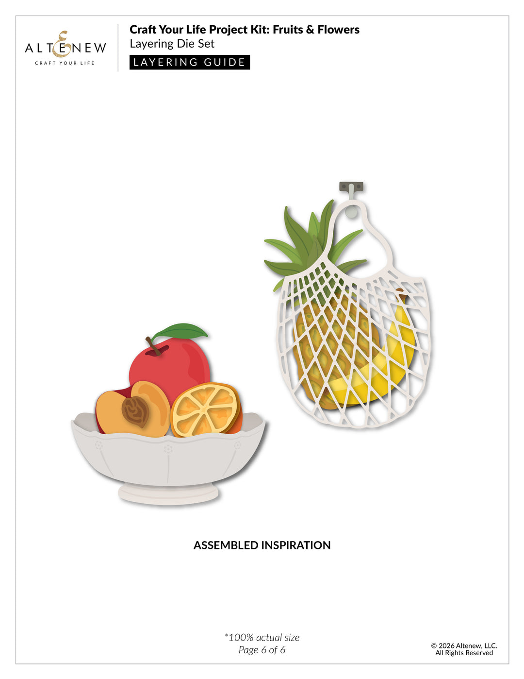 Craft Your Life Project Kit: Fruits & Flowers & Add-On Die Bundle - Altenew