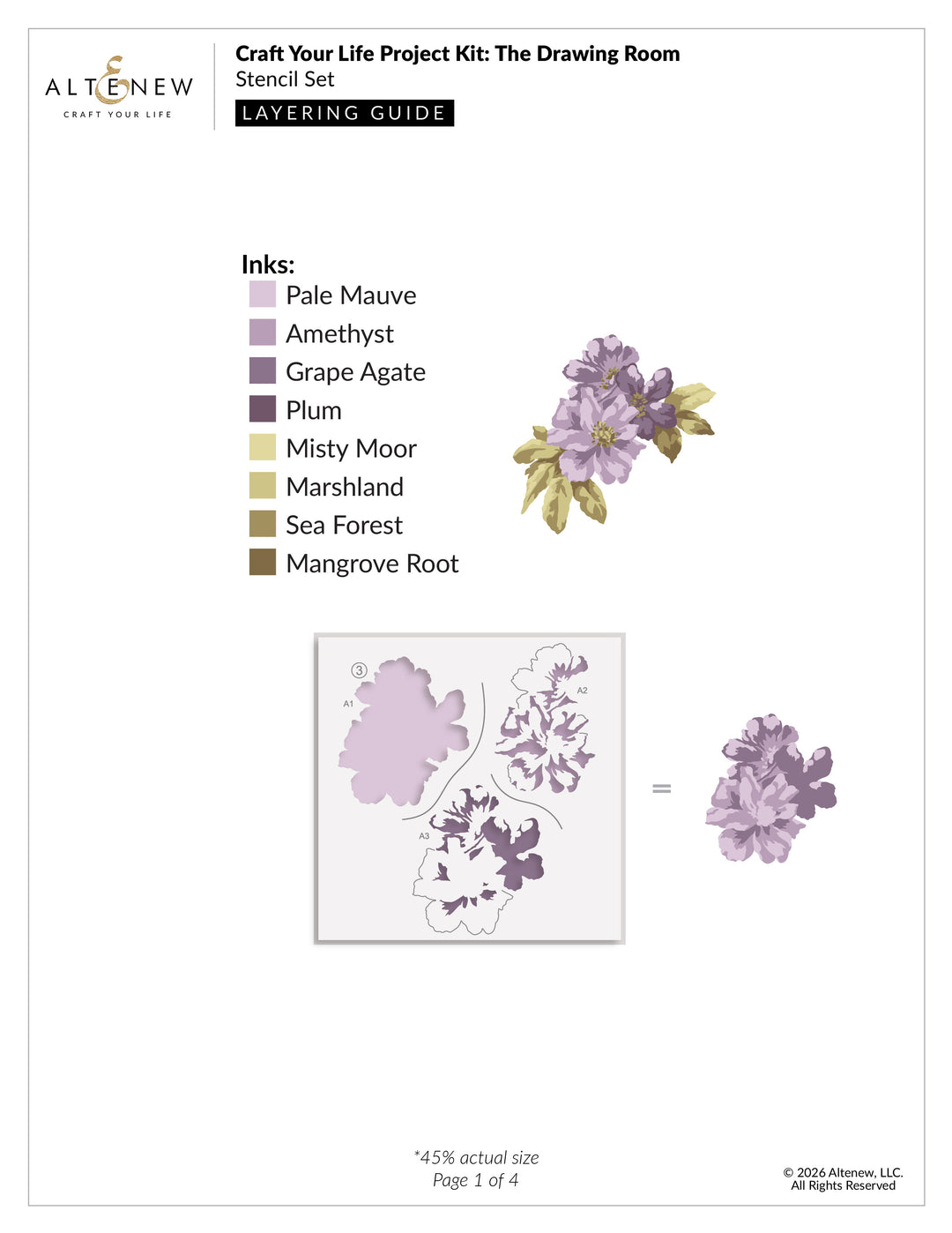 Craft Your Life Project Kit: The Drawing Room - Altenew
