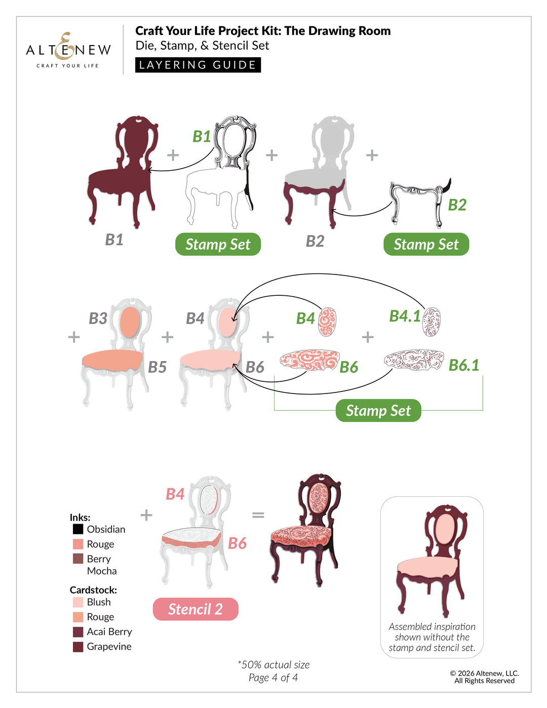 Craft Your Life Project Kit: The Drawing Room - Altenew