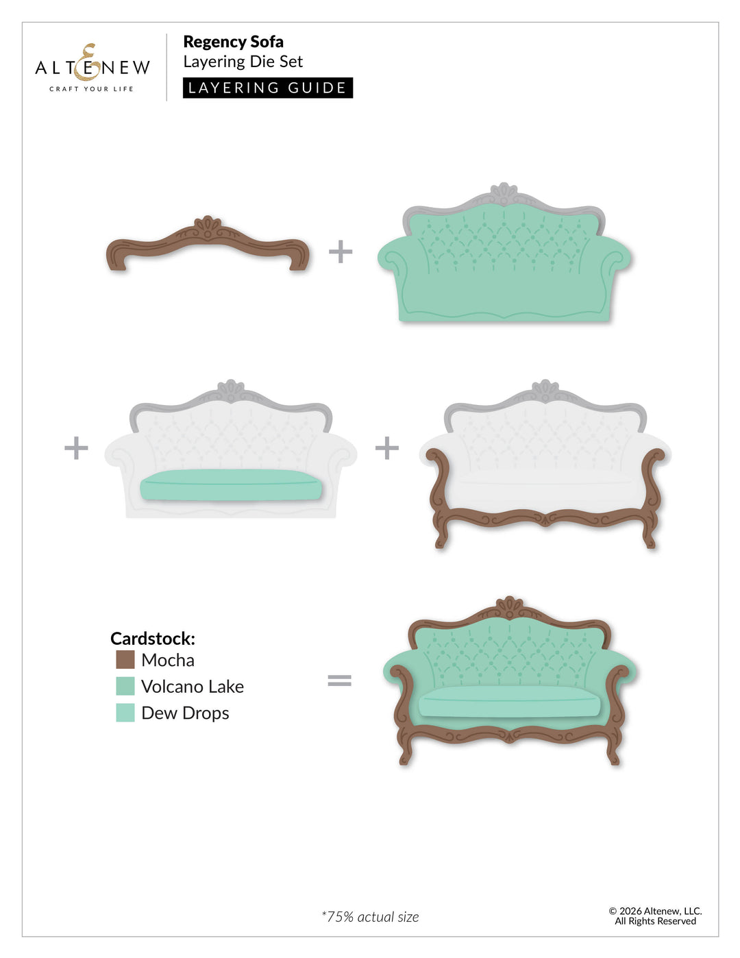 Regency Sofa Layering Die Set - Altenew