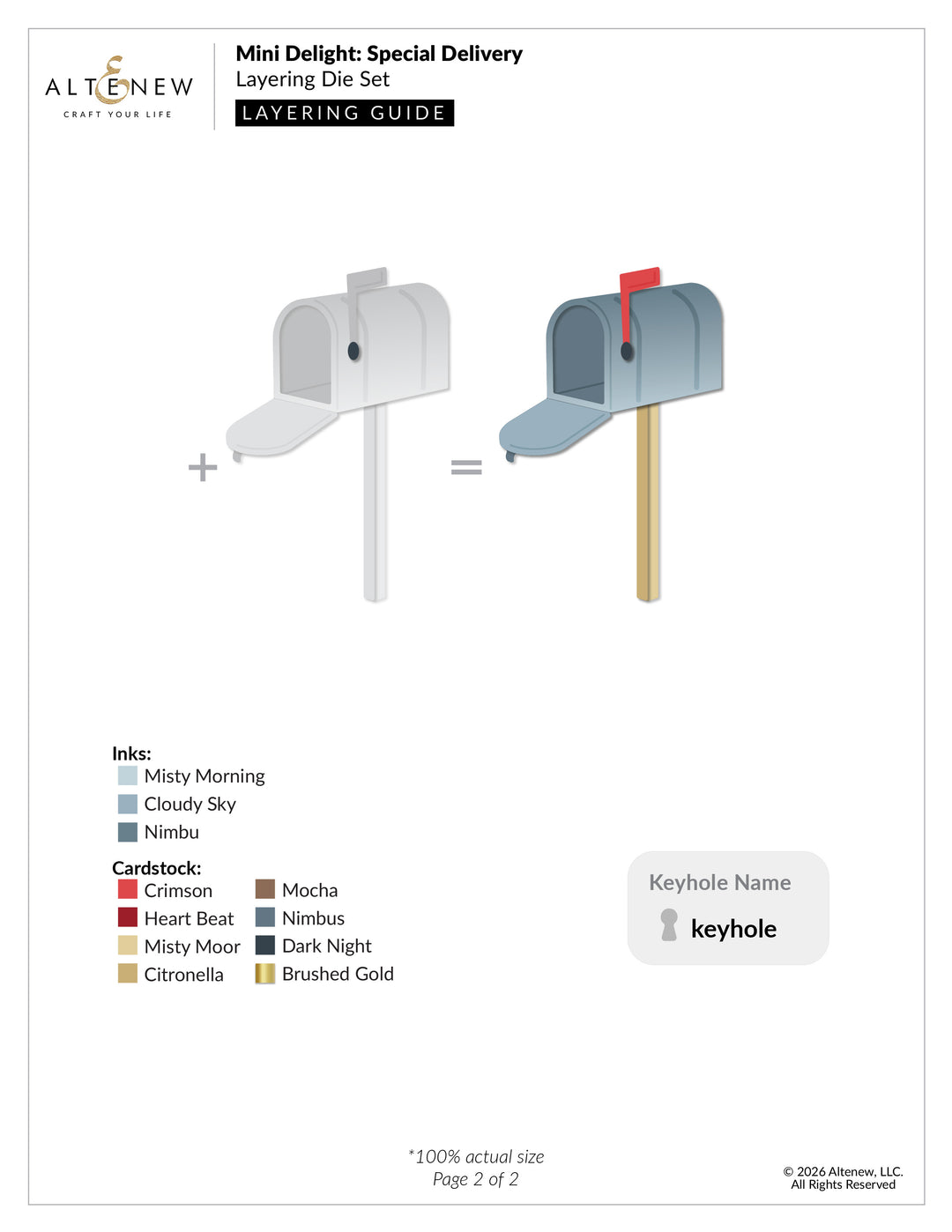 Mini Delight: Special Delivery Stamp & Die Set - Altenew