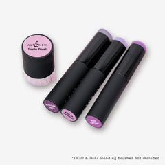 Round Ink Pads & Blending Brushes Label Set - Highland Flora