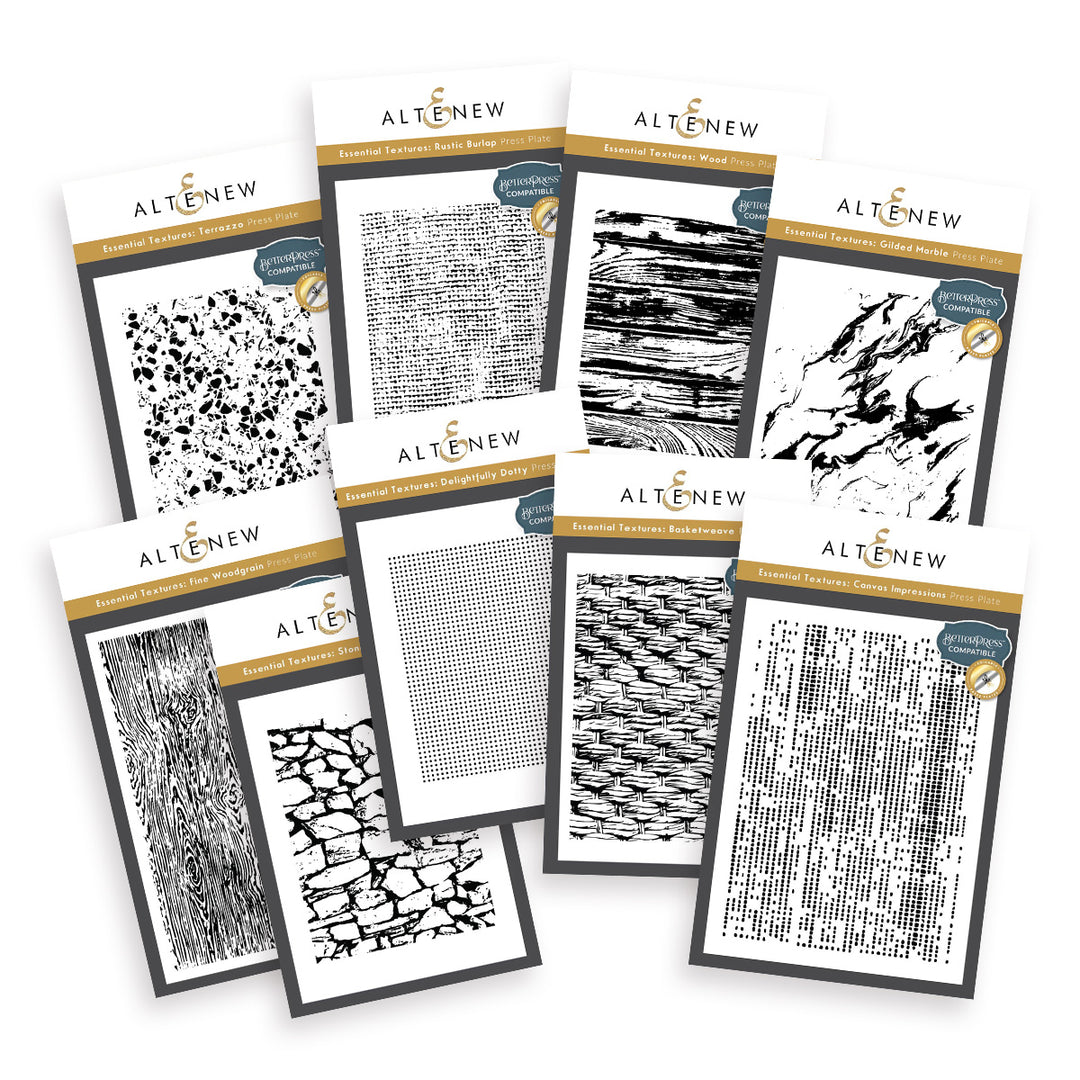 The Ultimate Essential Textures Press Plate/Foil Plate Bundle