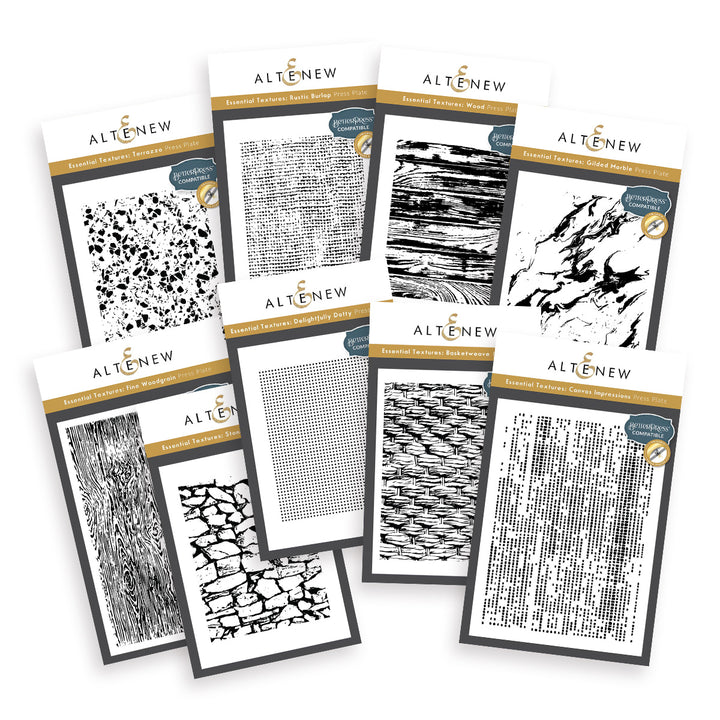 The Ultimate Essential Textures Press Plate/Foil Plate Bundle