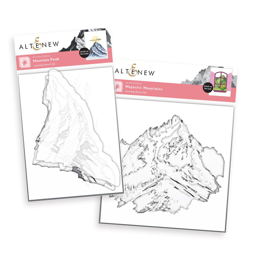 The Mountain Range Stencil Bundle