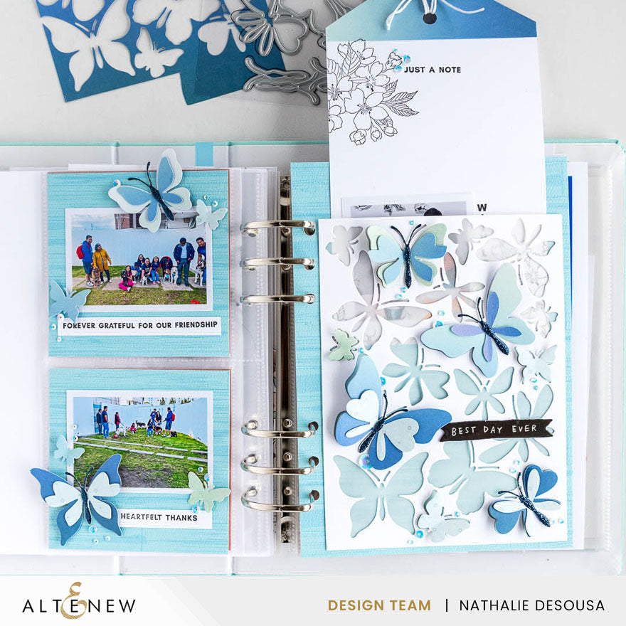 Creative Cuts: Zero-Waste Fluttering Fantasies Layering Die Set - Altenew